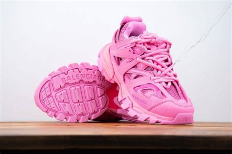 balenciaga track shoes pink.